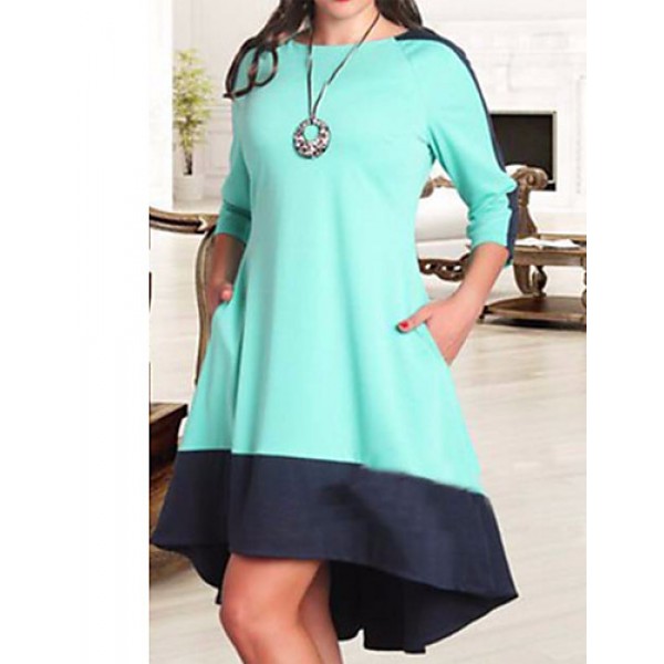 Women's Casual/Daily / Plus Size Simple Loose Dres...