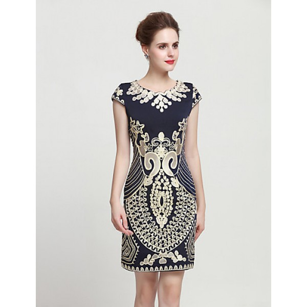  Women's Plus Size / Going out Chinoiserie Bodycon...